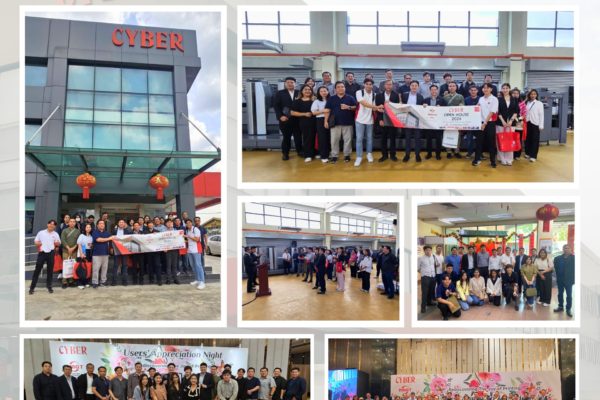 วันที่ 28-29 กุมภาพันธ์ 2567 บริษัทไซเบอร์ เอสเอ็ม (ไทย) จำกัด ได้ทำการพาลูกค้าไปเข้าชมงาน CYBER PTE Open House 2024 และเยี่ยมชมโรงพิมพ์ในกรุงกัวลาลัมเปอร์ ประเทศมาเลเซีย